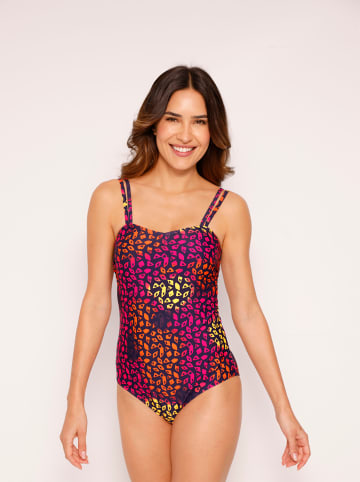 Sieh an! Badeanzug in marine-bunt