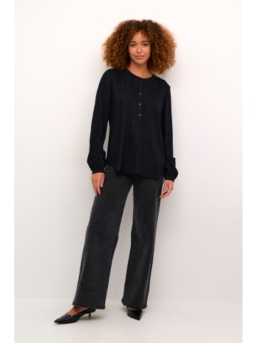 Kaffe Langarm-Bluse KAkarli Regular fit in Black Deep
