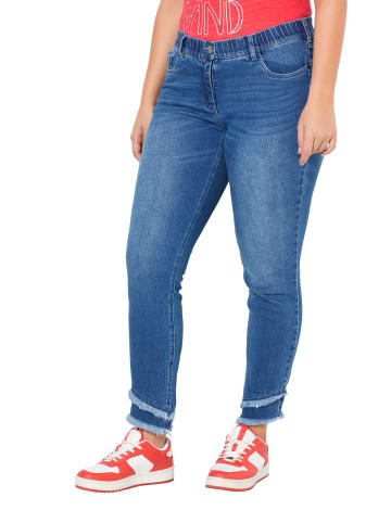 Ulla Popken Jeans in dark blue denim