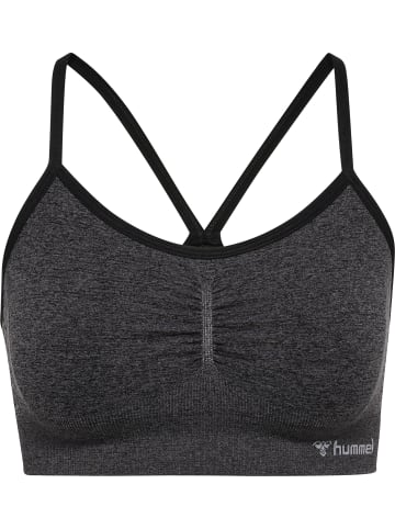 Hummel Hummel T-Shirt Hmlci Yoga Damen Dehnbarem Atmungsaktiv Schnelltrocknend Nahtlosen in BLACK MELANGE