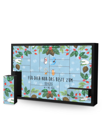 Mr. & Mrs. Panda Befüllbarer Adventskalender Big Einheit mit Spruch in Eisblau