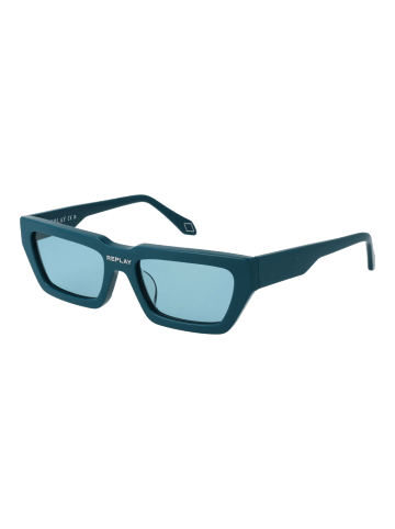 Unisex Sonnenbrillen Rechteck Türkis