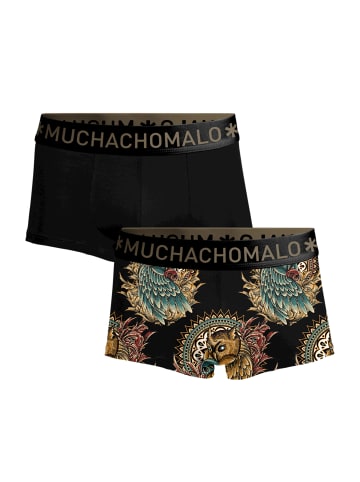 Muchachomalo 2er-Set: Boxershorts in Multicolor/Black