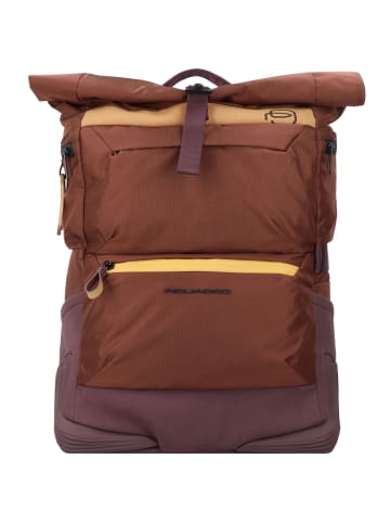 Piquadro Corner Rucksack 46 cm Laptopfach in marrone