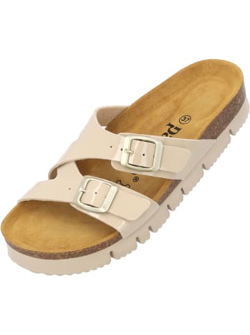 Palado Plateau-Pantoletten Arrila PL in Beige Lack