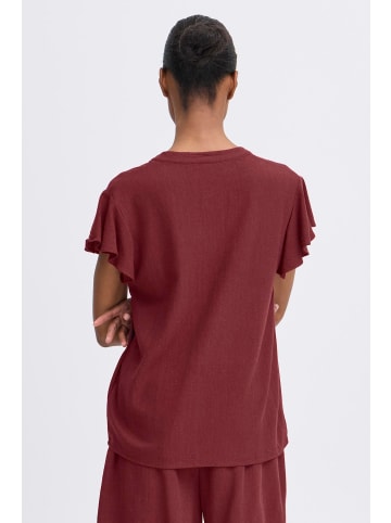 b. young Kurzarm-Bluse BYFILINEN Regular fit in Tawny Port