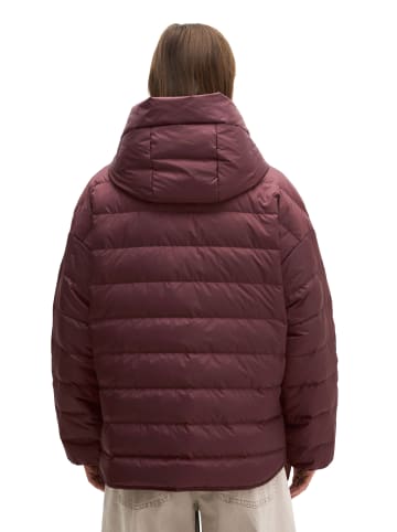 Marc O'Polo Daunen-Steppjacke mit Kapuze relaxed in Black Cherry
