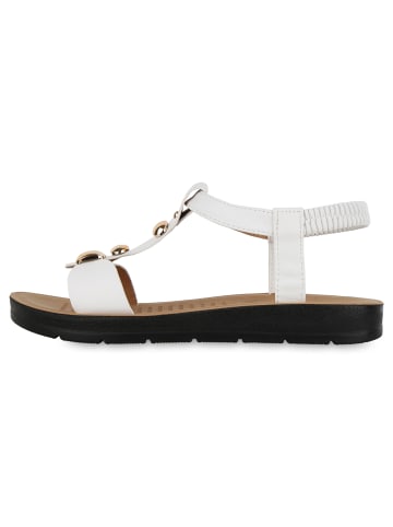 VAN HILL Riemchensandalen Amanda in Weiss