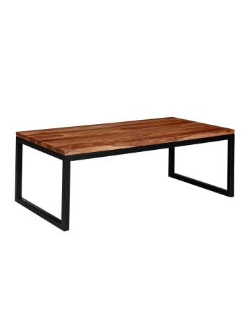 FineBuy Couchtisch in Braun / Sheesham / 110x60x40