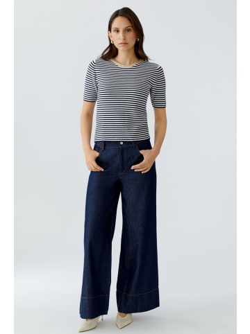 Oui Pullover in dk blue white