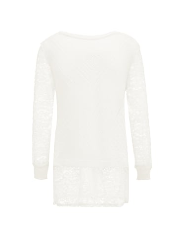 zitha Damen Strickpullover in Wollweiss