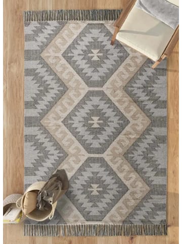 Atticgo Flachgewebe-Teppich CHANDIA in grau