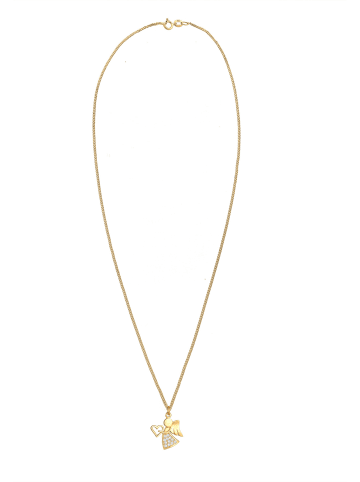 Nenalina Halskette 925 Sterling Silber Engel in Gold