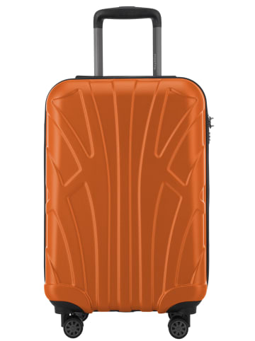 suitline Handgepäckkoffer 55x35x20 cm Carry-On 55cm Hartschale 34 L in Orange