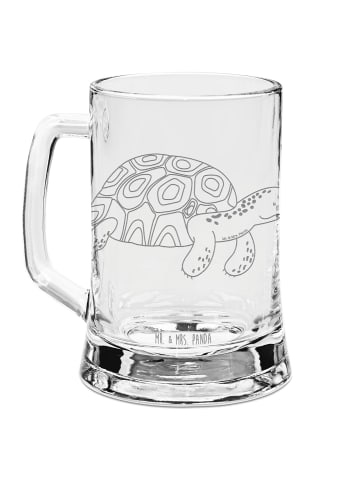 Mr. & Mrs. Panda Gravur Bierkrug Schildkröte MHerzieren ohne Sp... in Transparent