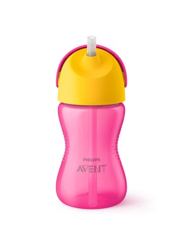 Philips Avent Strohhalm-Becher 300 ml - SCF798/02 - Rosa in rosa,gelb