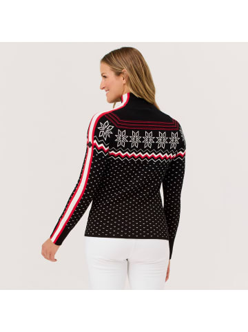 Krimson Klover Strickpullover Snowhut Zip Neck in black