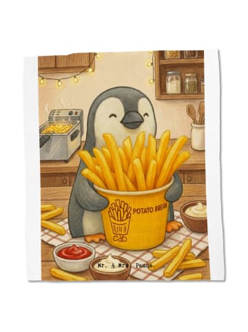 Mr. & Mrs. Panda Schultasche Pinguin Pommes Eimer Design ohne Sp... in Weiß