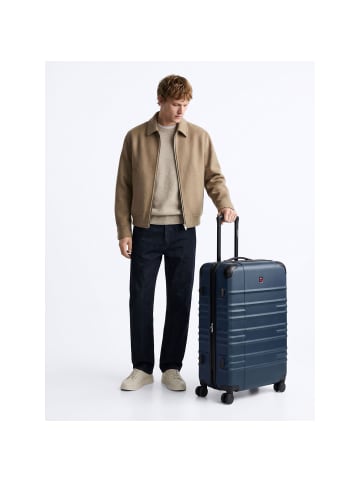 Wenger Amplar Evo 4 Rollen Trolley L 75 cm mit Dehnfalte navy blue