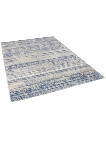 Pergamon Designer Teppich Tawira Vintage in Blau