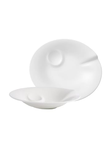 Villeroy & Boch 2er Set Spaghetti-Teller Pasta Passion in Weiß 31 x 27 cm in weiß