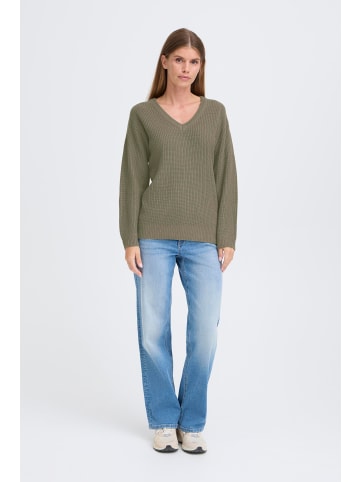 Oxmo Strickpullover OXSandie in Dunkelgrün