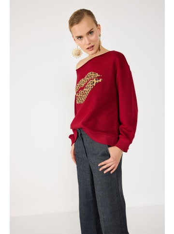 NO MATTER WHAT Sweatshirt im Bordeauxrot
