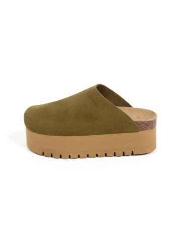 billowy Pantoletten  in khaki