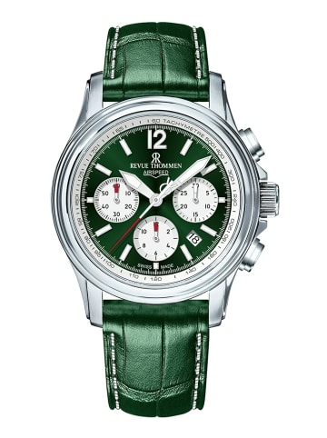 Revue Thommen Analoguhr für Erwachsene in Grün