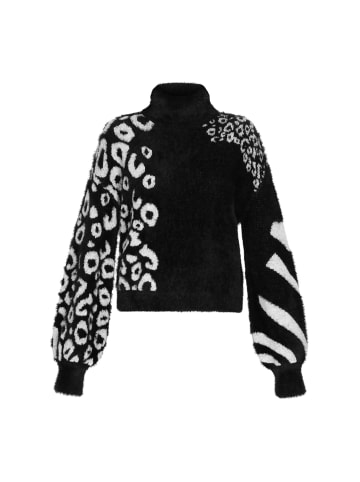 myMo ROCKS Women Sweater in black offwhite
