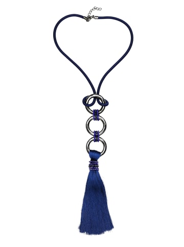 collezione alessandro Lange Kette " Leeds " in blau