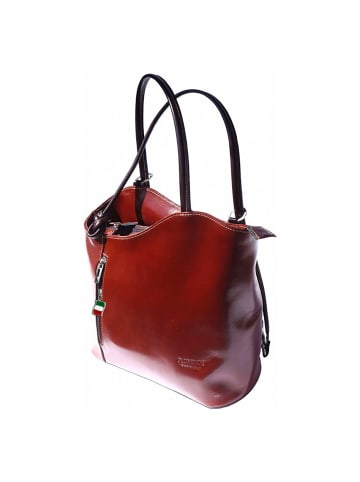 Florence Florence Schultertasche, Rucksack Leder braun ca. 28cm