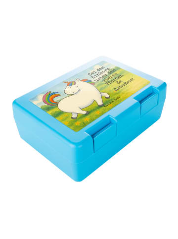 Mr. & Mrs. Panda Meal Prep Box Einhorn Stolzieren Design mit Spruch in Weiß