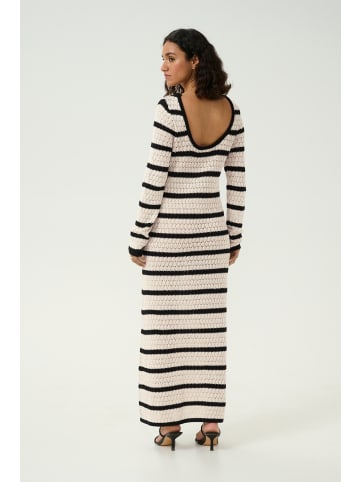 Kaffe Kleid KAeleanor in Feather Gray / Black Stripe