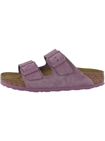 Birkenstock Sandale Arizona Veloursleder schmal in lila