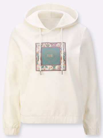 WITT WEIDEN Kapuzensweatshirt in champagner-jade-bedruckt
