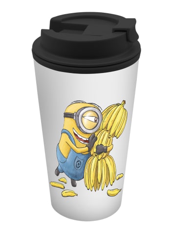 Geda Labels Coffee to go Becher Minions Super Kitsch Banana  in Gelb - 400 ml