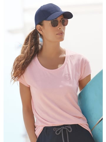 ELBSAND T-Shirt in rosé meliert