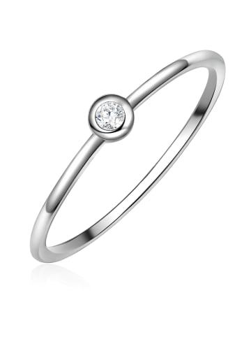 Glanzstücke München Ring Sterling Silber Zirkonia weiß in silber