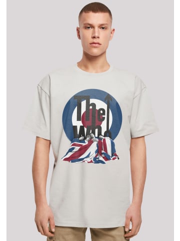 F4NT4STIC Heavy Oversize T-Shirt The Who Flag Blanket in lightasphalt