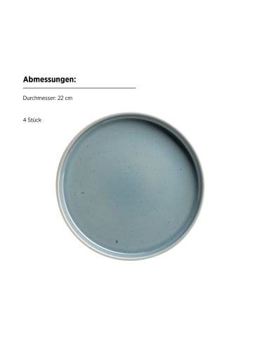 Mäser Frühstücksset, Steinzeug Candy in Blau