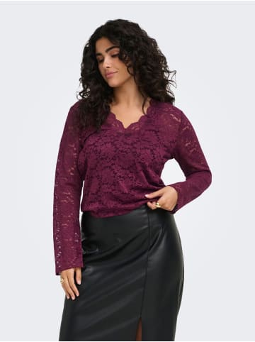 ONLY Carmakoma Bluse in Fig
