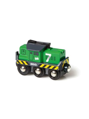 Brio Brio Aktionsspiel Batterie-Frachtlok in bunt