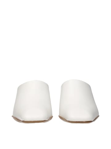 Jil Sander Weiß Leder Hausschuhe