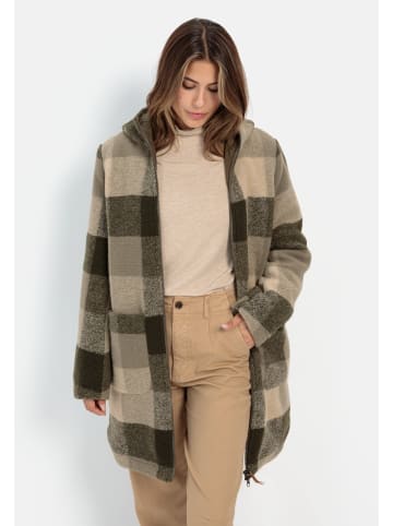 Camel Active Wollmantel mit Kapuze in Khaki