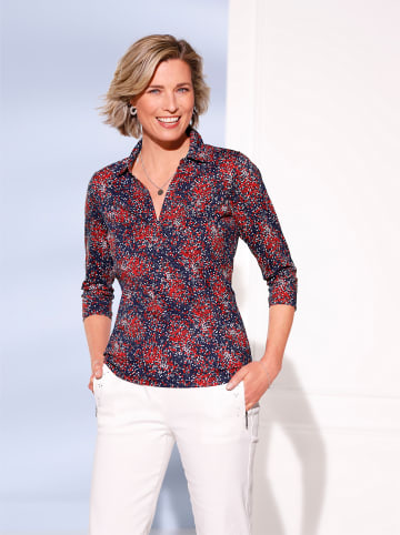 Sieh an! Druck-Shirt in marine-erdbeere-bedruckt