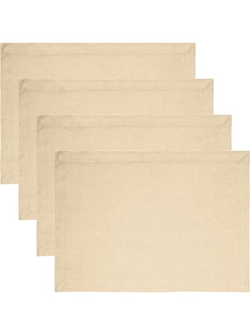 REDBEST Baumwolle Tischset 4er-Pack Tulsa in beige
