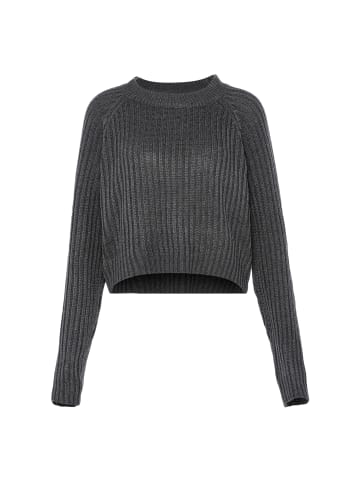 myMo Damen Pullover in DUNKELGRAU MELANGE