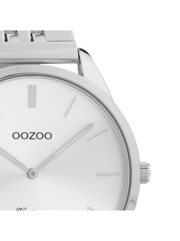 Oozoo Analog-Armbanduhr Oozoo Timepieces silber mittel (ca. 38mm)