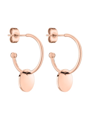 Tamaris Creolen Logomania in roségold